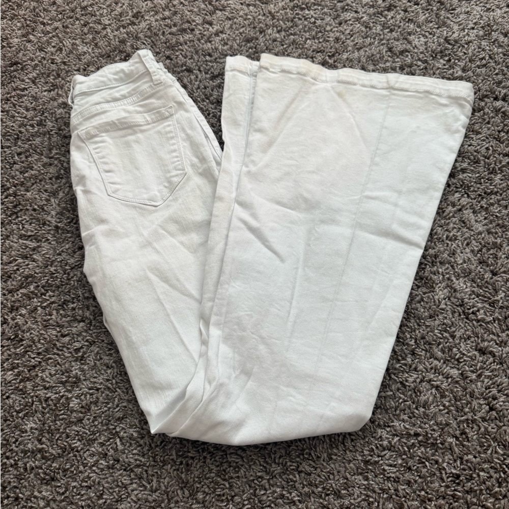 Cello Women's Crisp White Boot Cut Jeans
